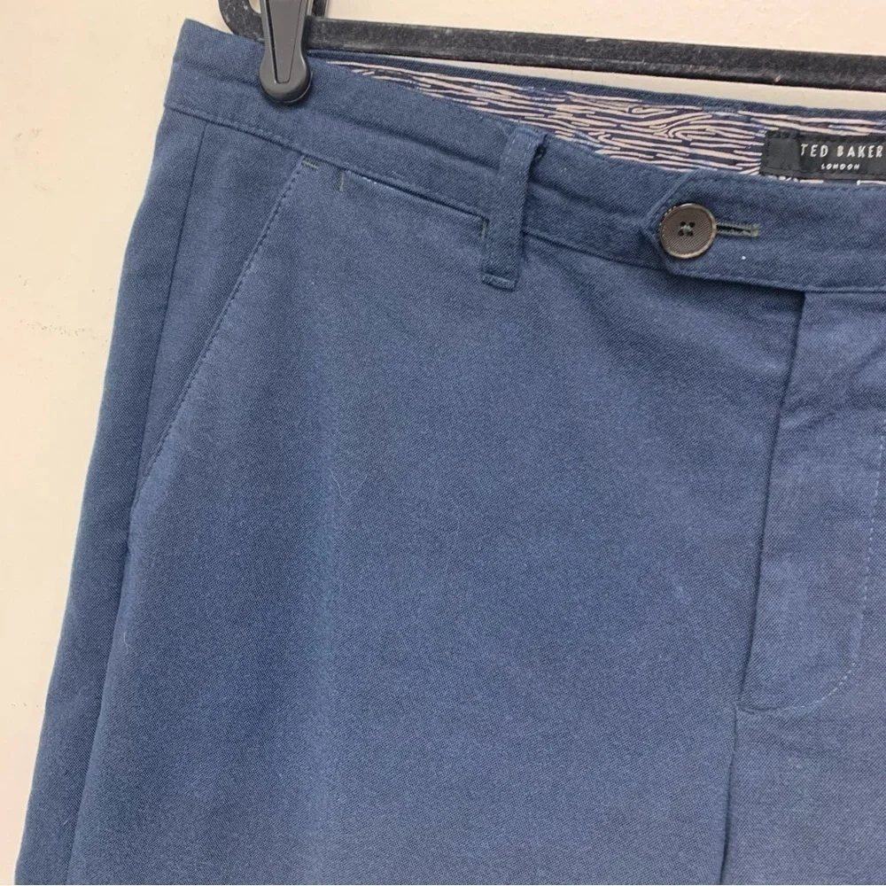 Ted Baker Navy Volvek Classic Fit Trouser